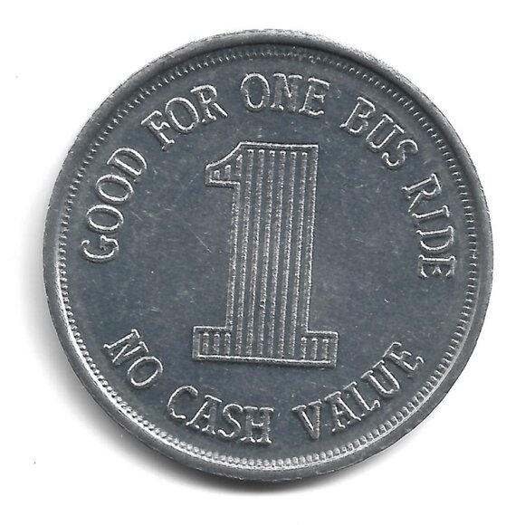 Uptown Express Las Vegas 40mm Aluminum Bus Transit Token (b862-6) - Picture 2 of 2